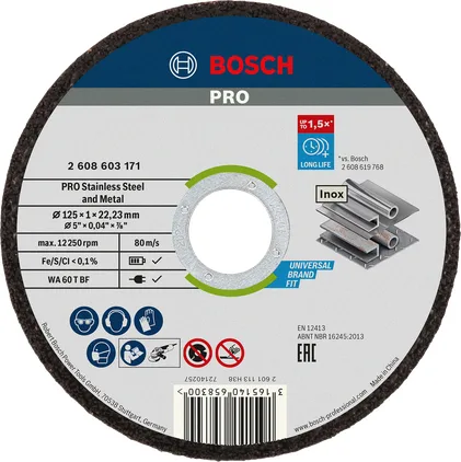 ECO 125 mm Cutting Disc Range - Standard for INOX