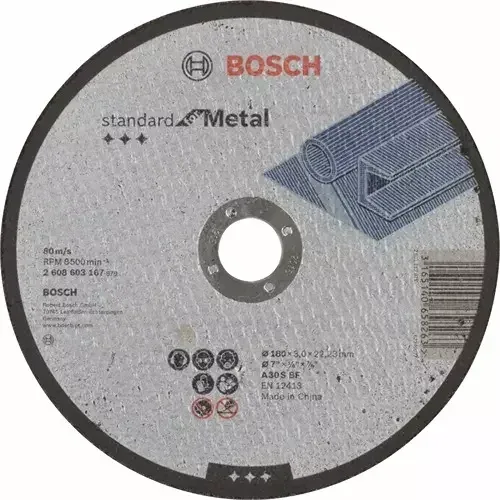 Standard for Metal Thin Cutting Disc - 180 mm / 7 inch (page 102)