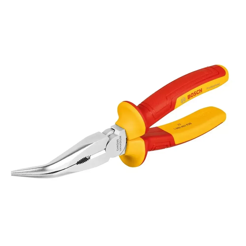 VDE Long Nose Plier Bent (40 deg) 200 mm
