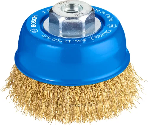 Wire Cup Brush Crimped Wire, Brass-coated with Thread (page 105)