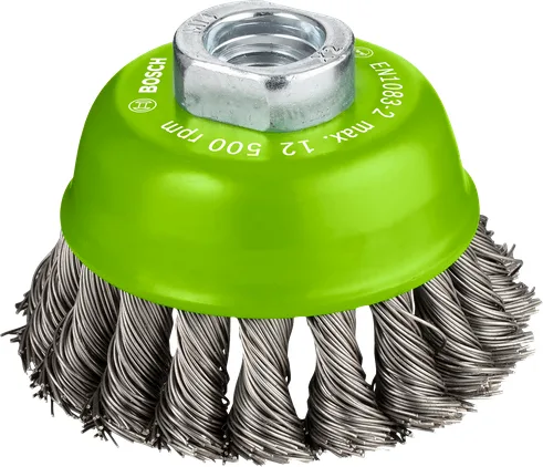 Wire Cup Brush For Angle Grinders Knotted Wire, Stainless (page 105)