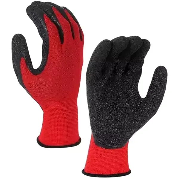 Crinkled Latex Coated Gloves — Poly Cotton Liner (SAFE-GRIP)