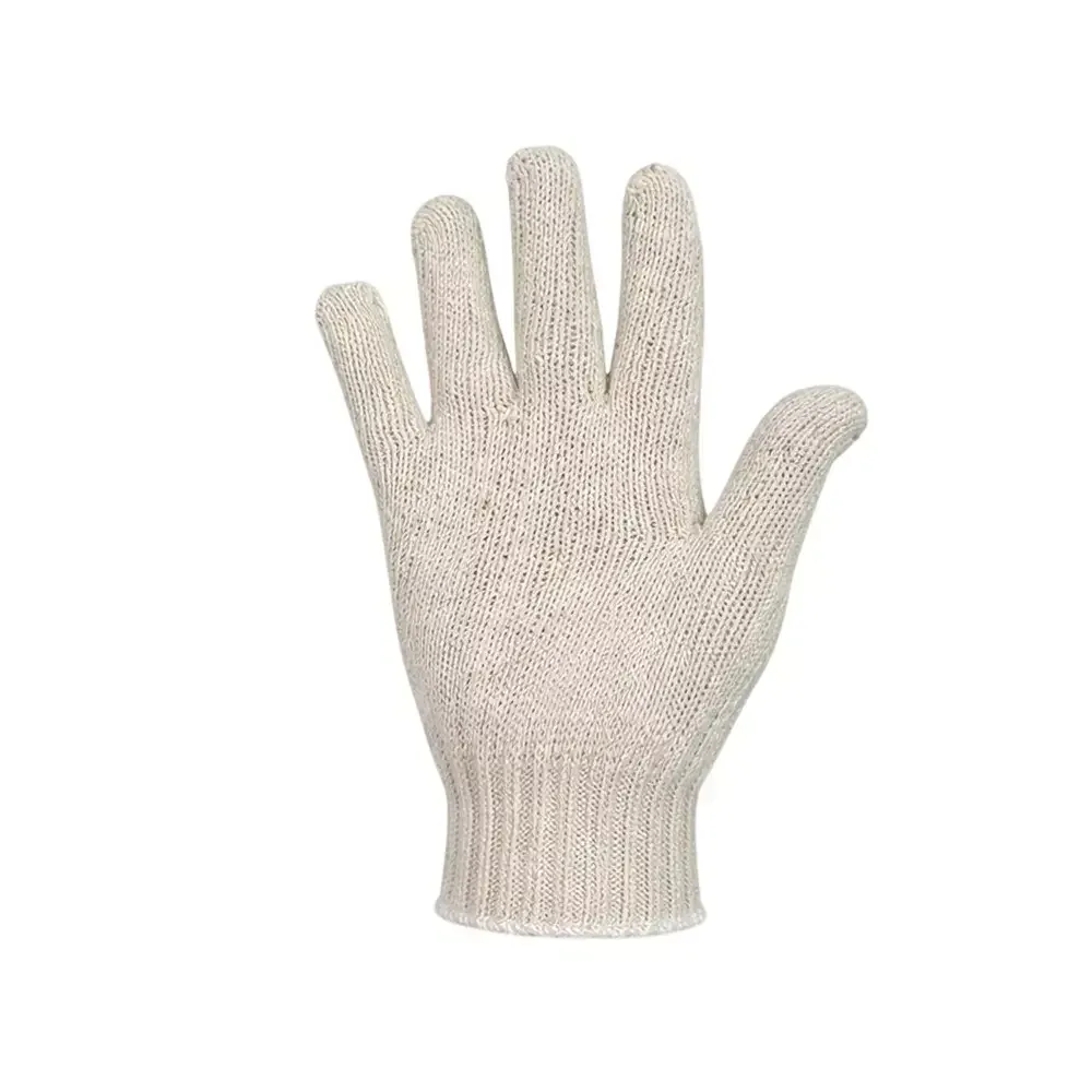 Poly Cotton Knitted Seamless Gloves