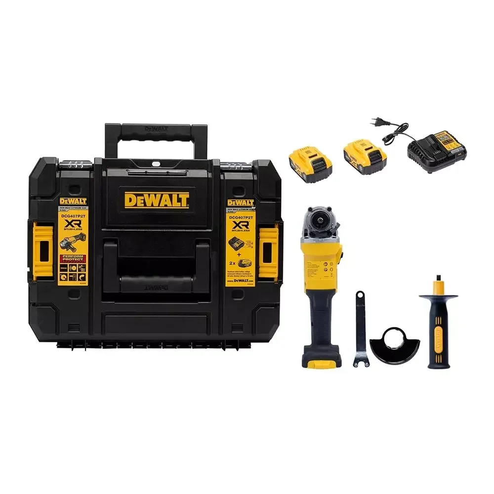 20V MAX 5.0Ah, 100mm Brushless Angle Grinder