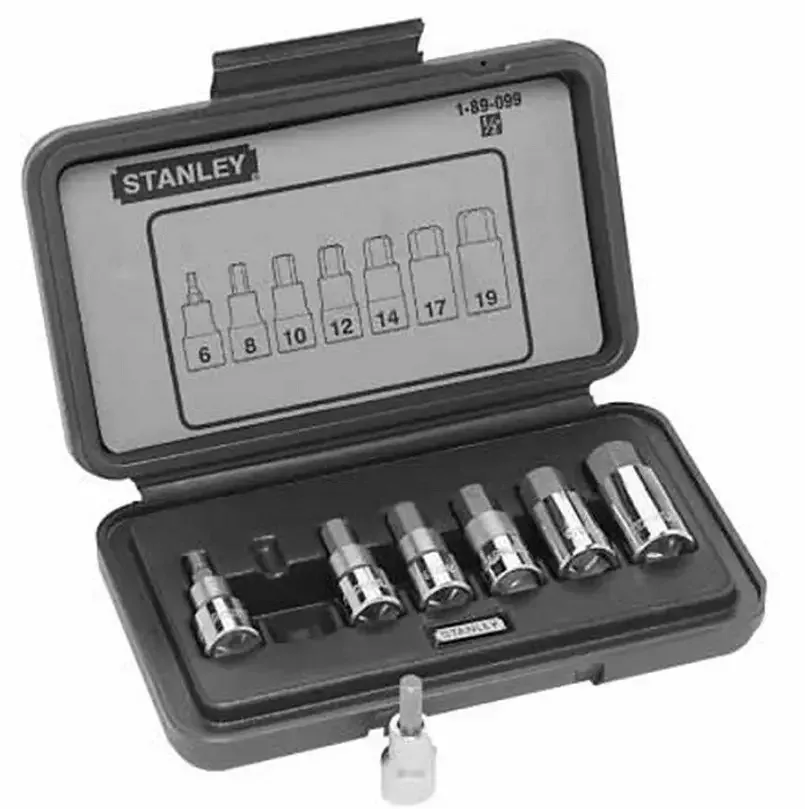 7PC 1/2 SQ. DR. Hex Bit Socket Set