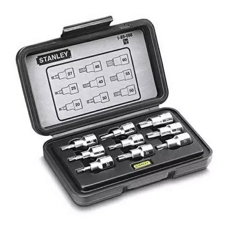 9 PC 1/2" DR Torx Bit Socket Set