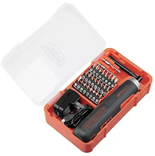 BLACK+DECKER BD40K27 3.6V Li-ion Screwdriver with 27 Accessories