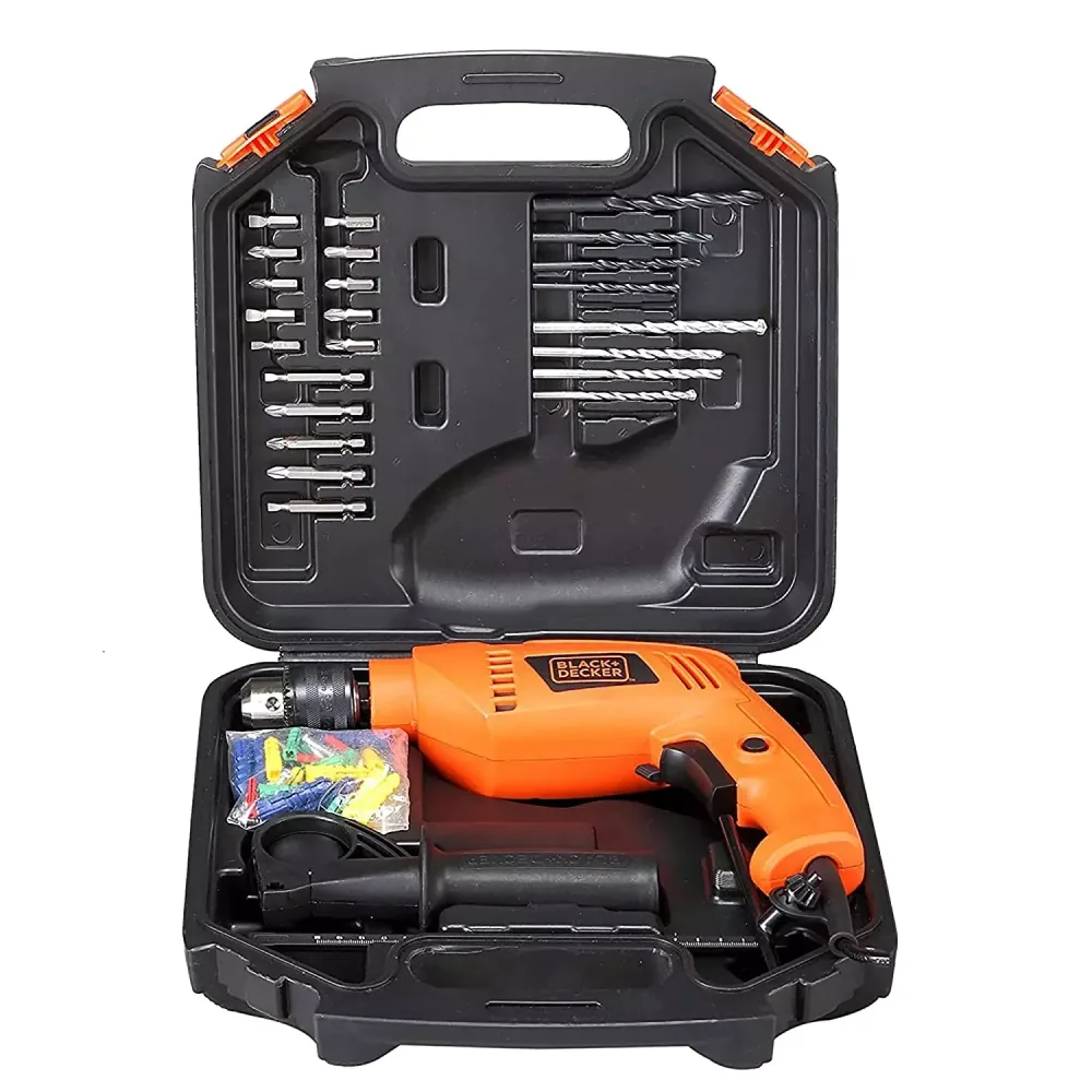 BLACK+DECKER HD555K50 13mm 550W Hammer Drill Kit 50 Tools